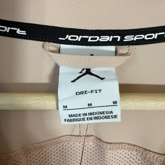 NWT Jordan Sport Dri-Fit Woven Jacket Women's Medium Beige Full Zip Windbreaker - Picture 7 of 16